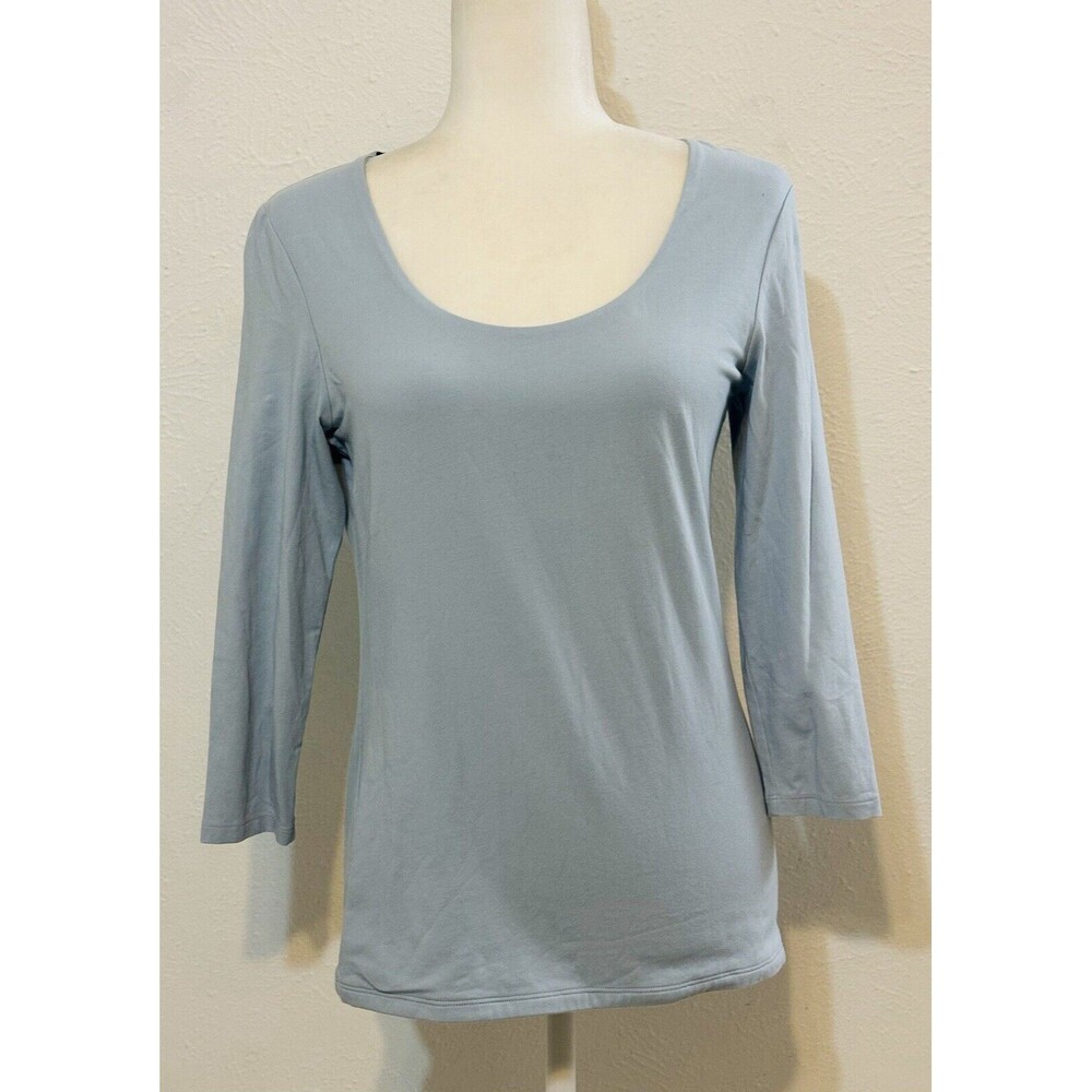 Boden Women Size 8R Light Blue Top Basic Essential Capsule Wardrobe Everyday